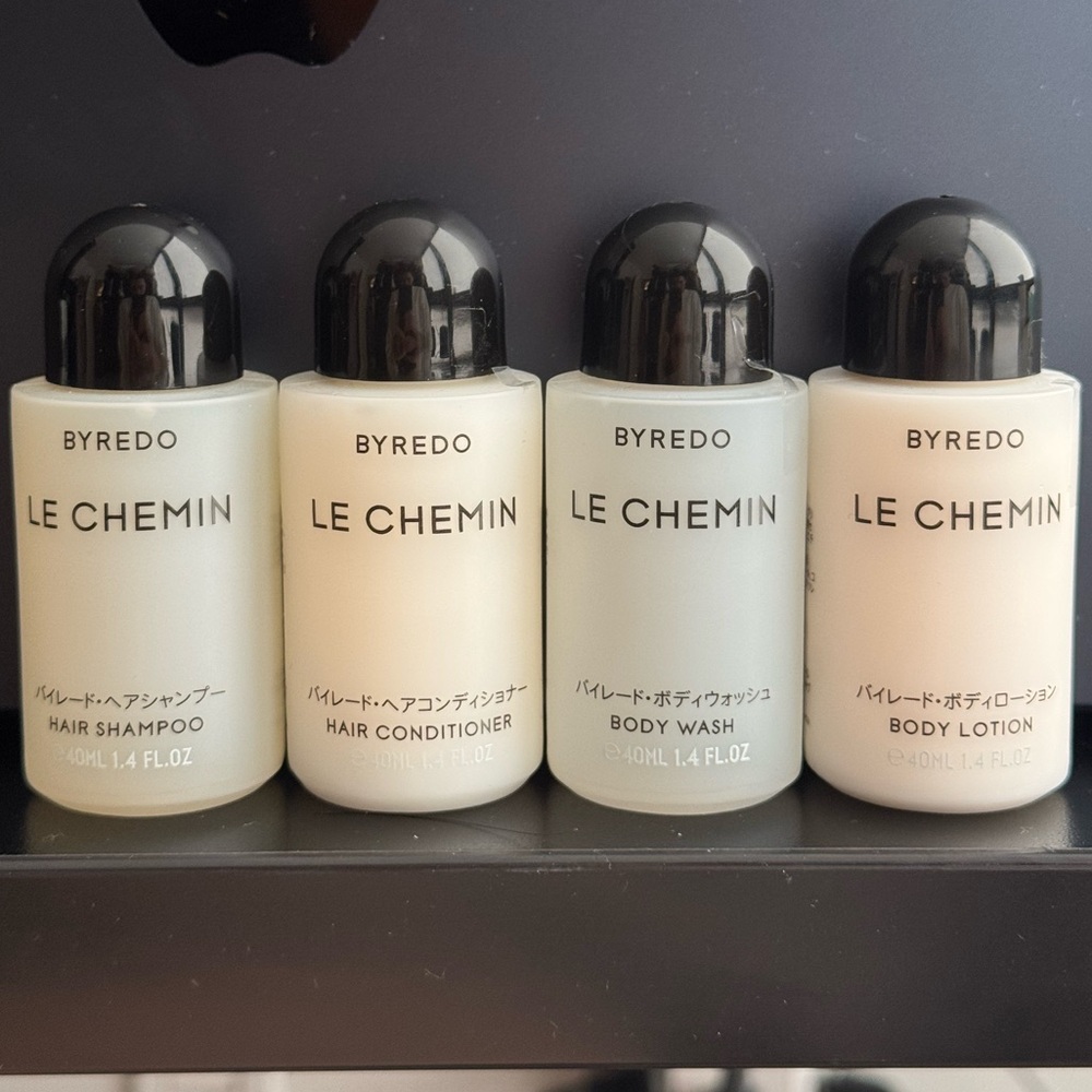 NEW Byredo Le Chemin Travel Set (Shampoo, Conditioner, Body Wash, Body Lotion)